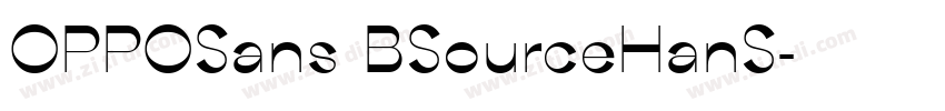 OPPOSans BSourceHanS字体转换 OPPOSans BSourceHanS字体转换